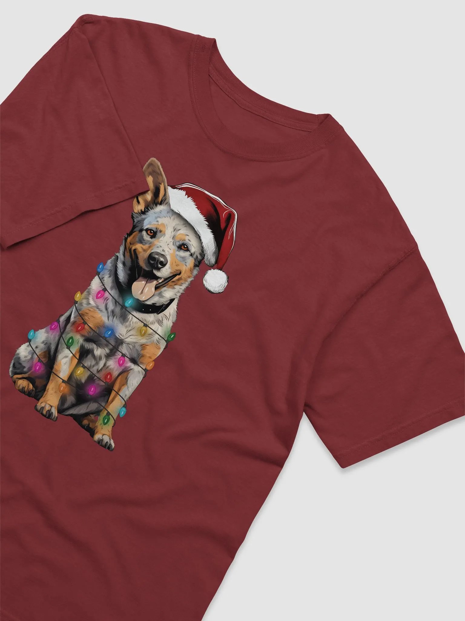 Funny Australian Cattle Dog(Blue Heeler) Christmas T-Shirt product image (11)