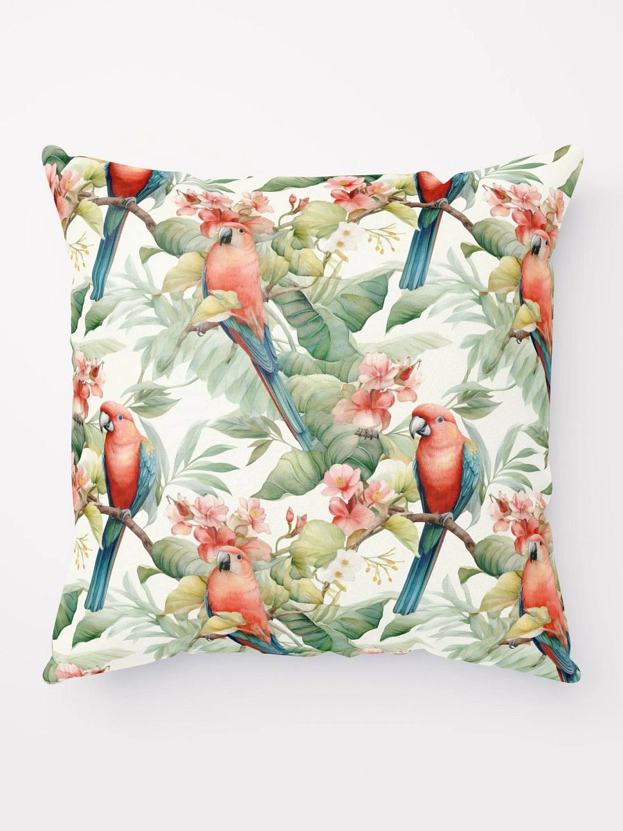 Pillow with parrot print product image (5)