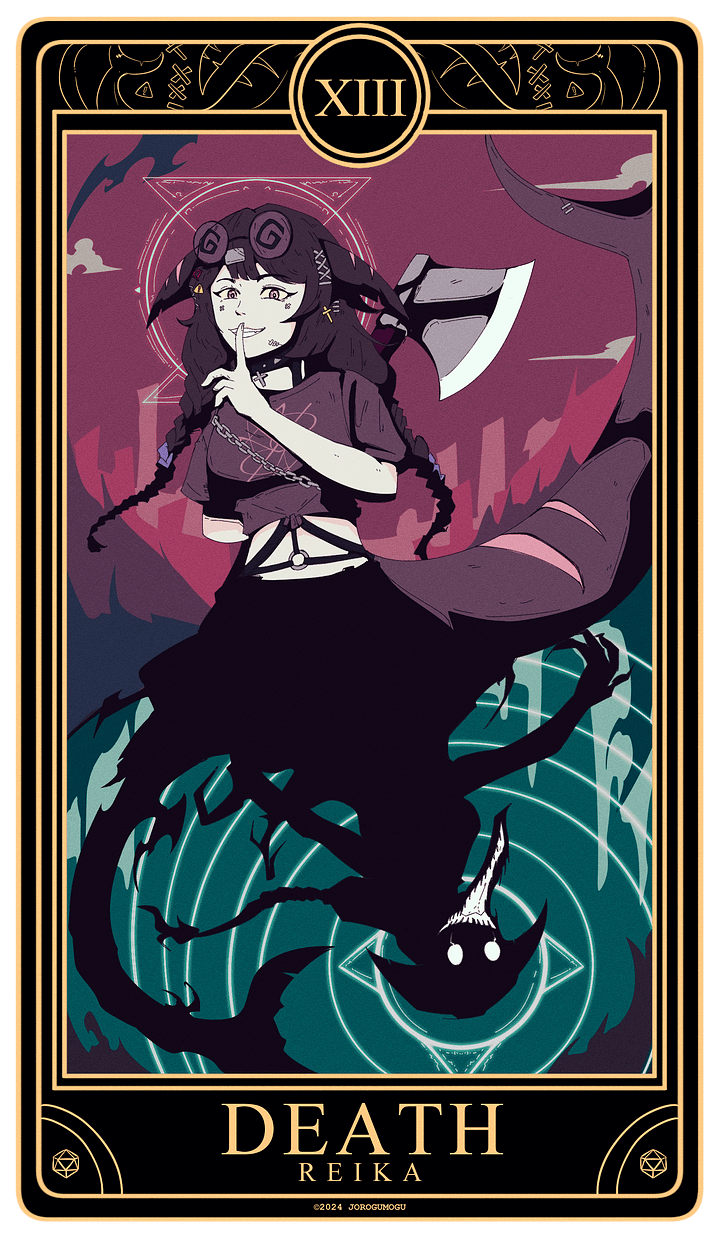 Death Tarot - Holographic Sticker product image (1)