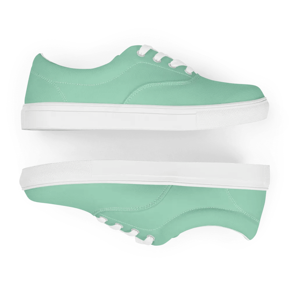 Muse Coquette Lace-Up Canvas Shoes (Mint jam) product image (7)