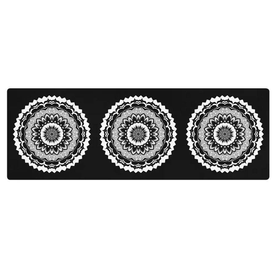 Black And White Floral Mandala product image (4)