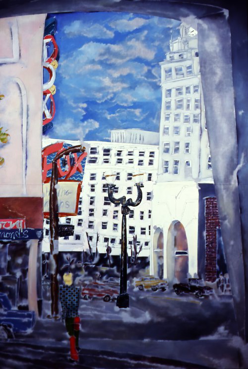 View from the Metro (1986) on canvas (32" x 38") product image (1)