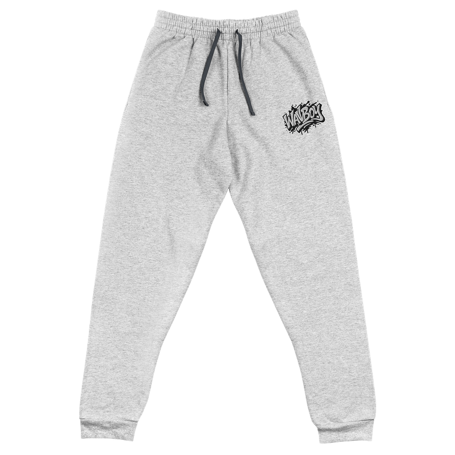 WAVBOY Gray Graffiti Logo Sweatpants product image (1)