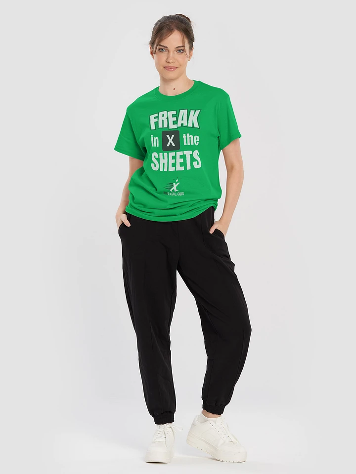 Excel Freak In The Sheets - Green T-shirt product image (2)