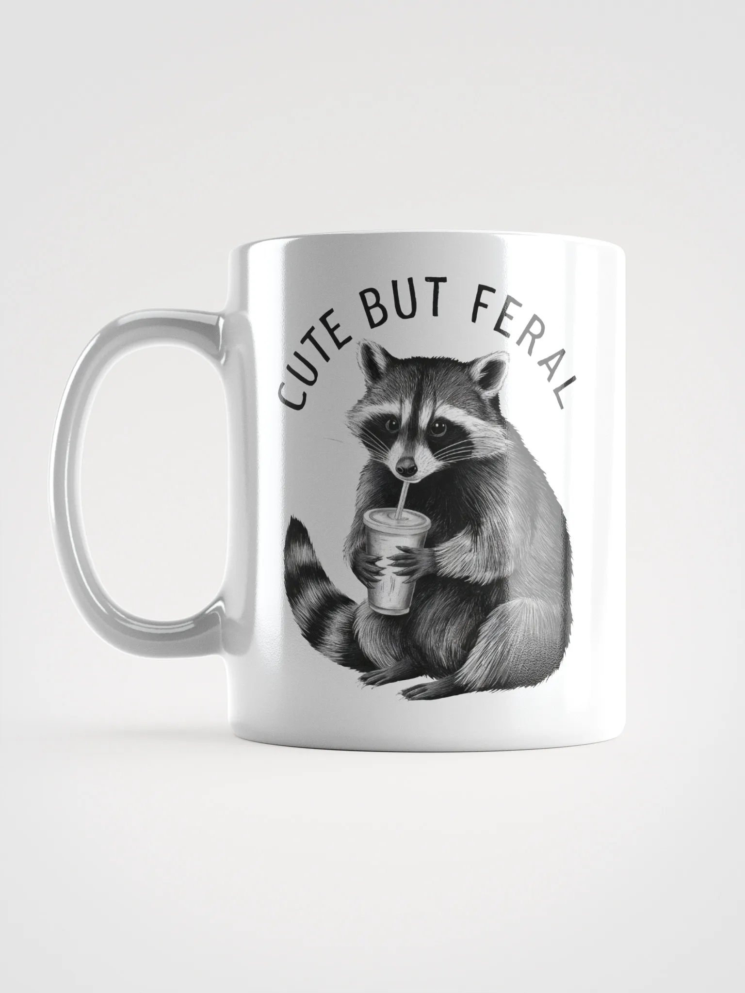 Cute But Feral Raccoon Mug product image (16)