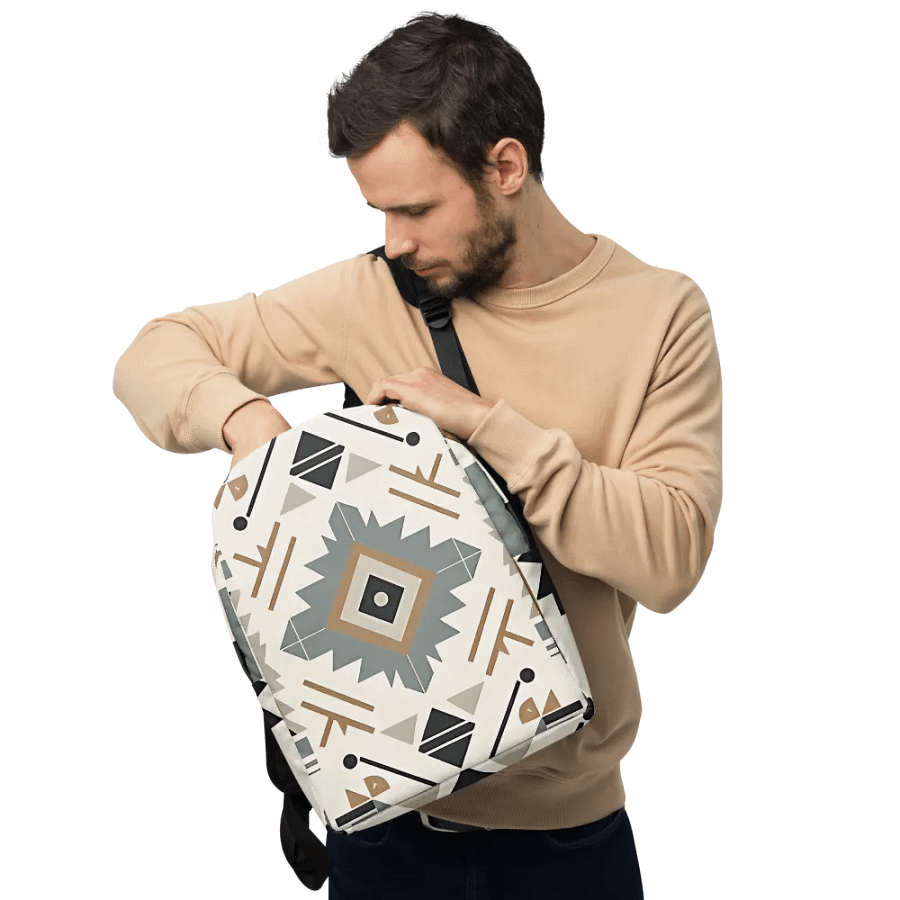 Southwestern Tribal Geometric Minimalistic Backpack product image (12)