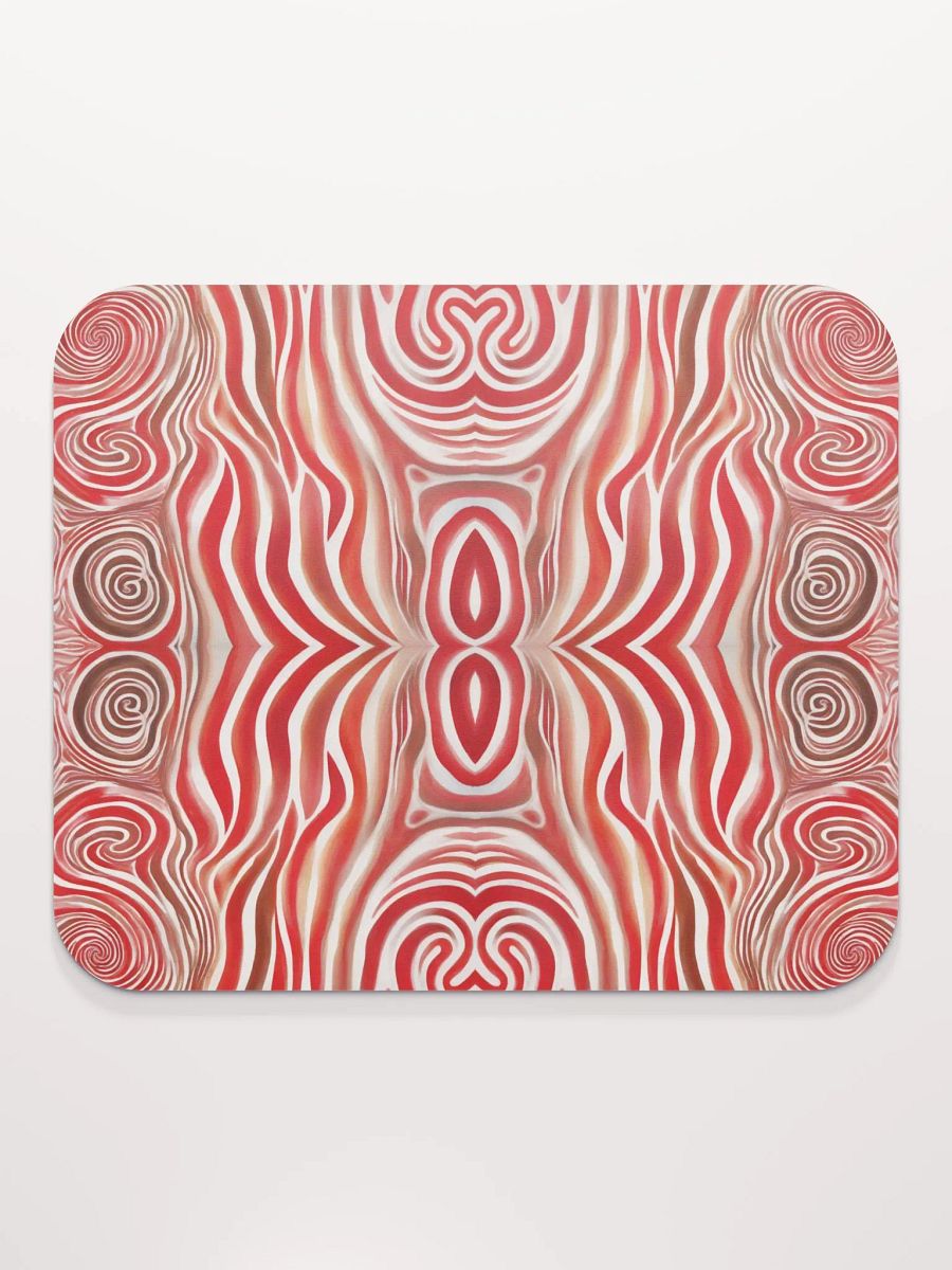 Funky Red Liquid Explosion Tie-Dye Classic Mouse Pad product image (3)