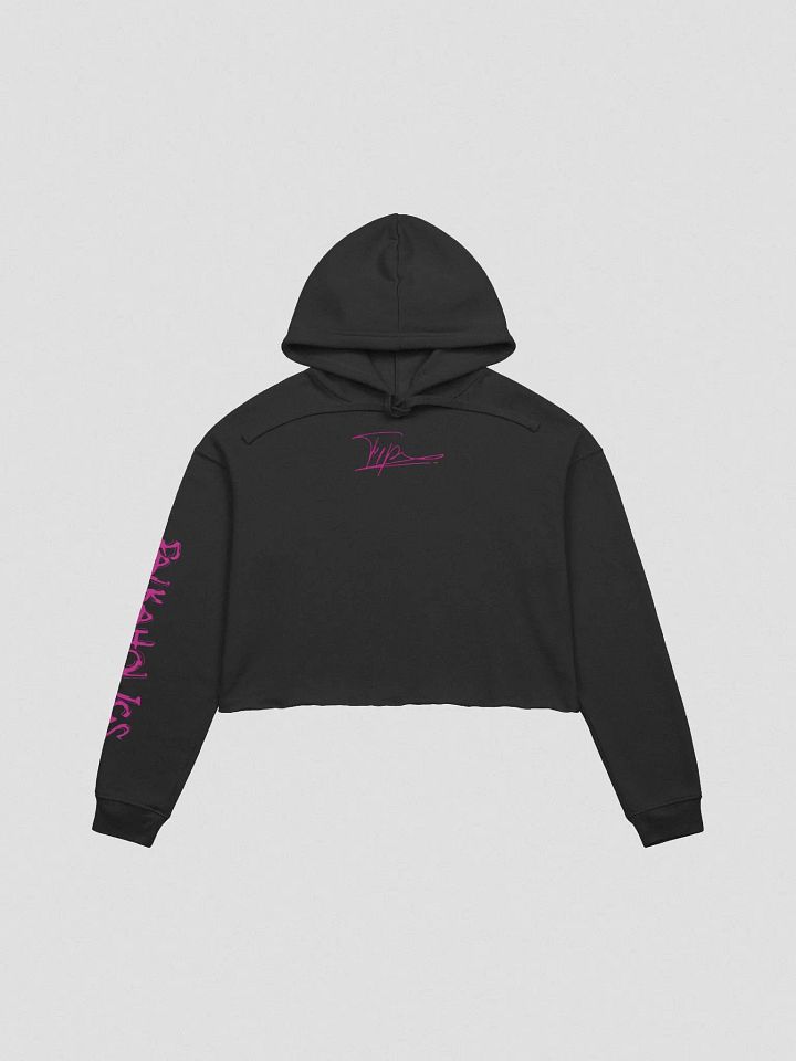 T4P Crop-Hoodie Black/Violet (Bella+Canvas Fleece Crop Hoodie) product image (1)