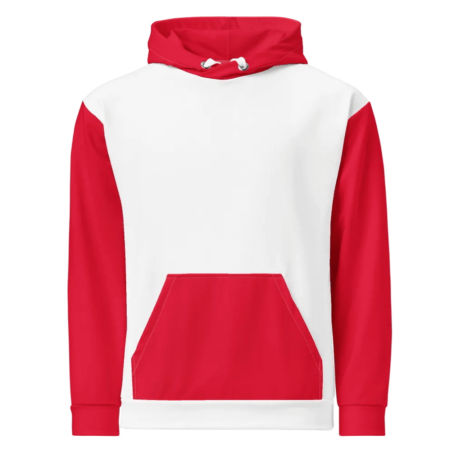 Red And White Unisex Hoodie product image (1)