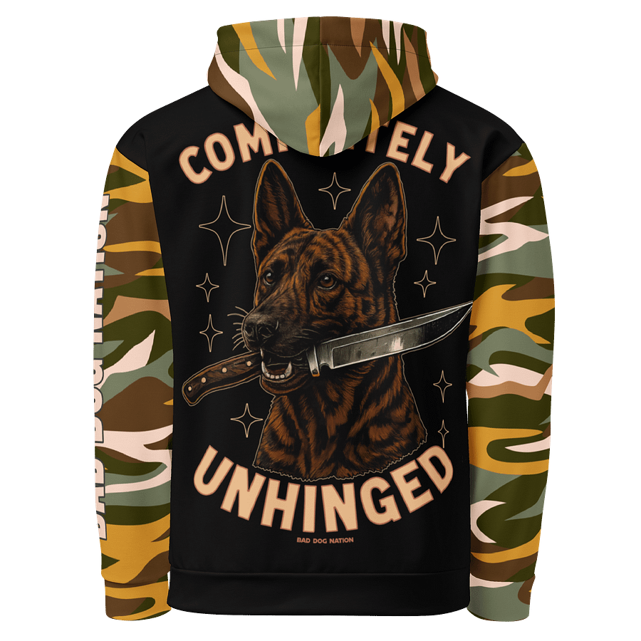 Completely Unhinged Dutch Shepherd - Adult All-Over Print Unisex Hoodie product image (1)