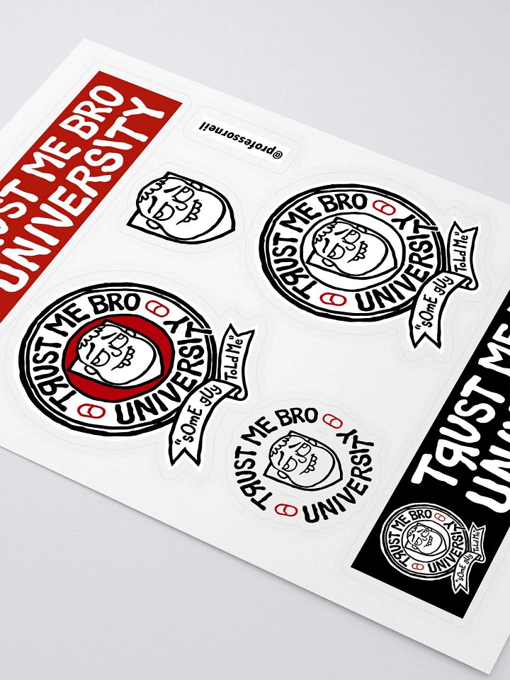 Trust Me Bro University sticker sheet product image (2)