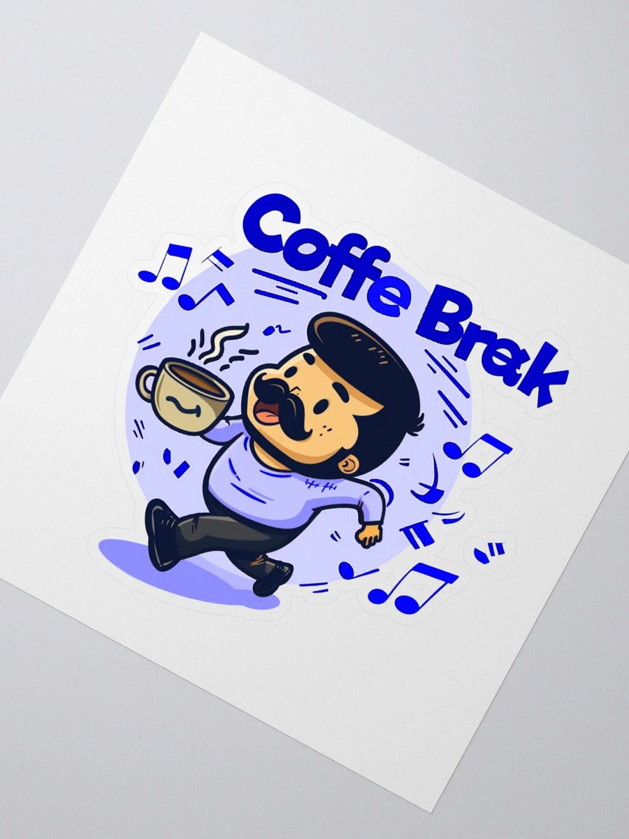Coffee Break Blue Sticker product image (5)