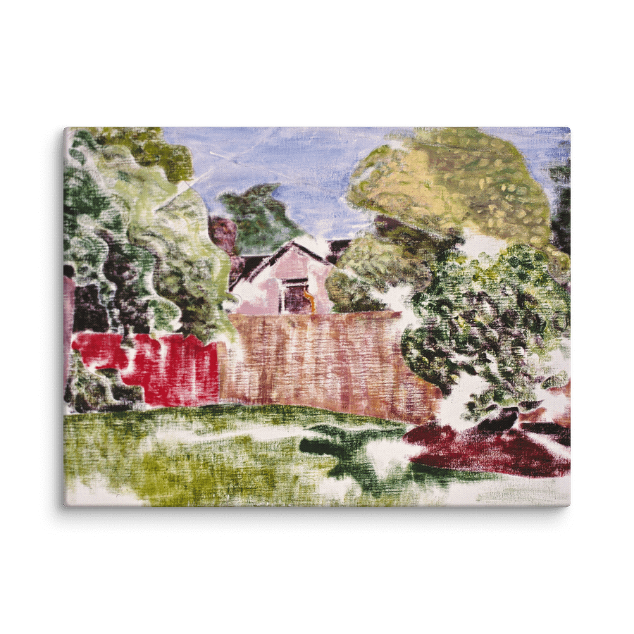 Backyard Fences (1985) on canvas (18" x 24") product image (3)