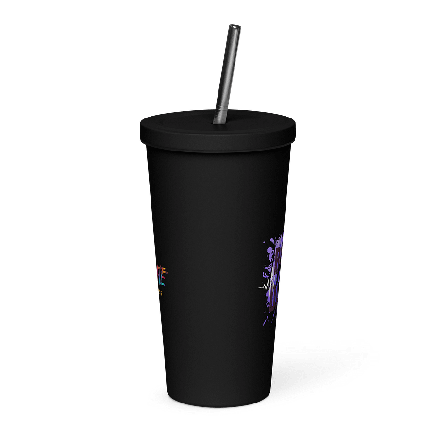Create Greatness + Born to Dance Vibrant Beats His Silhouette Insulated Tumbler product image (1)