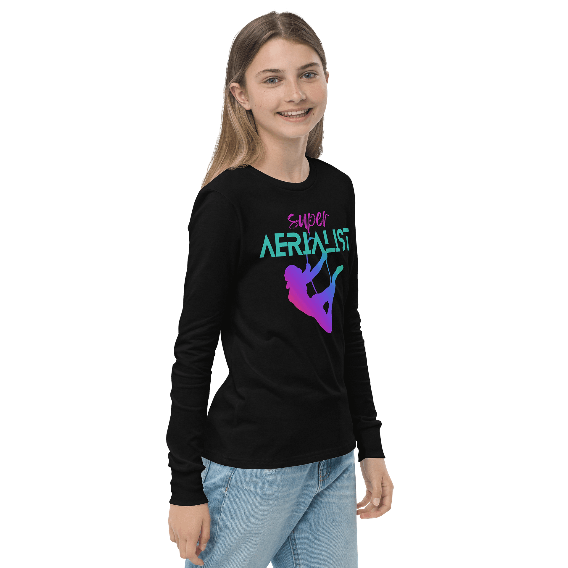Super Aerialist Youth Long Sleeve Tee product image (4)