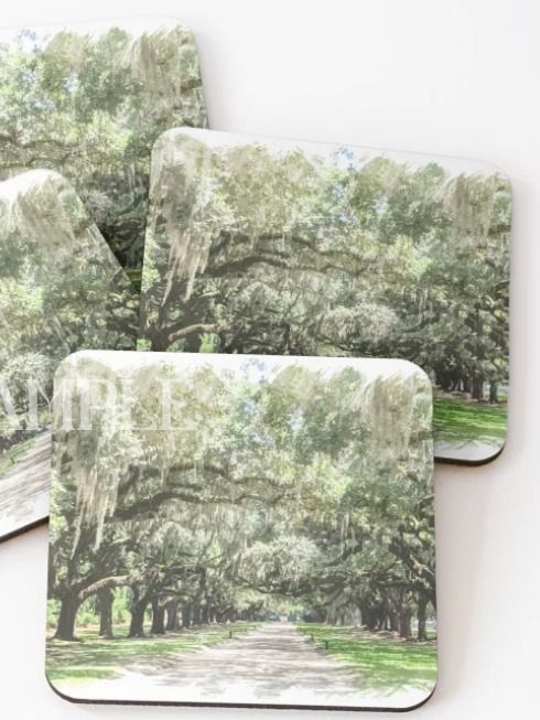 Avenue of the Oaks, Boone Hall Plantation Digital Watercolor Image Download product image (3)