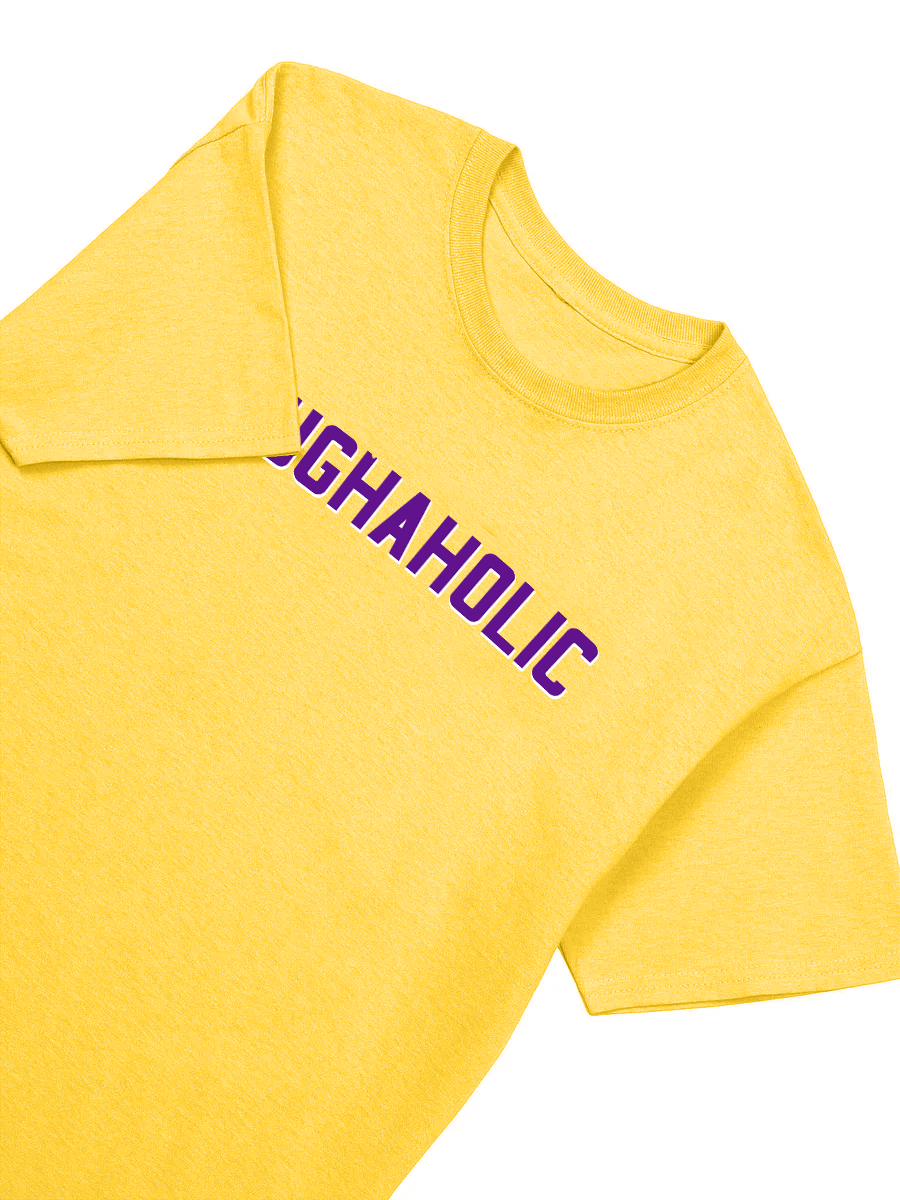 Laughaholic T-Shirt (Yellow) product image (4)