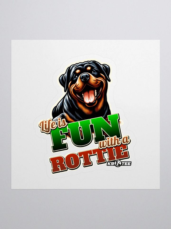 Rottie Fun Kiss Cut Stickers product image (1)
