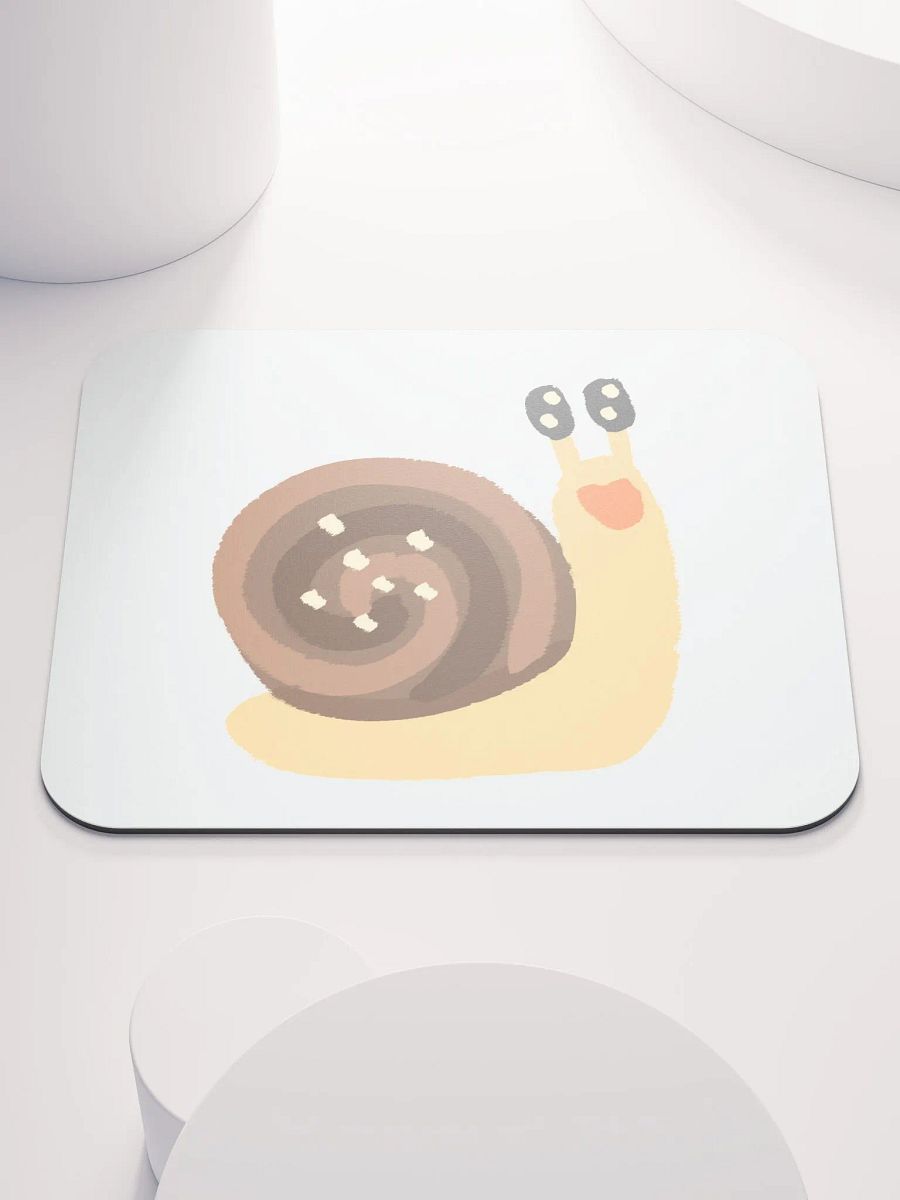 Silly Snail \ small mouse pad product image (1)