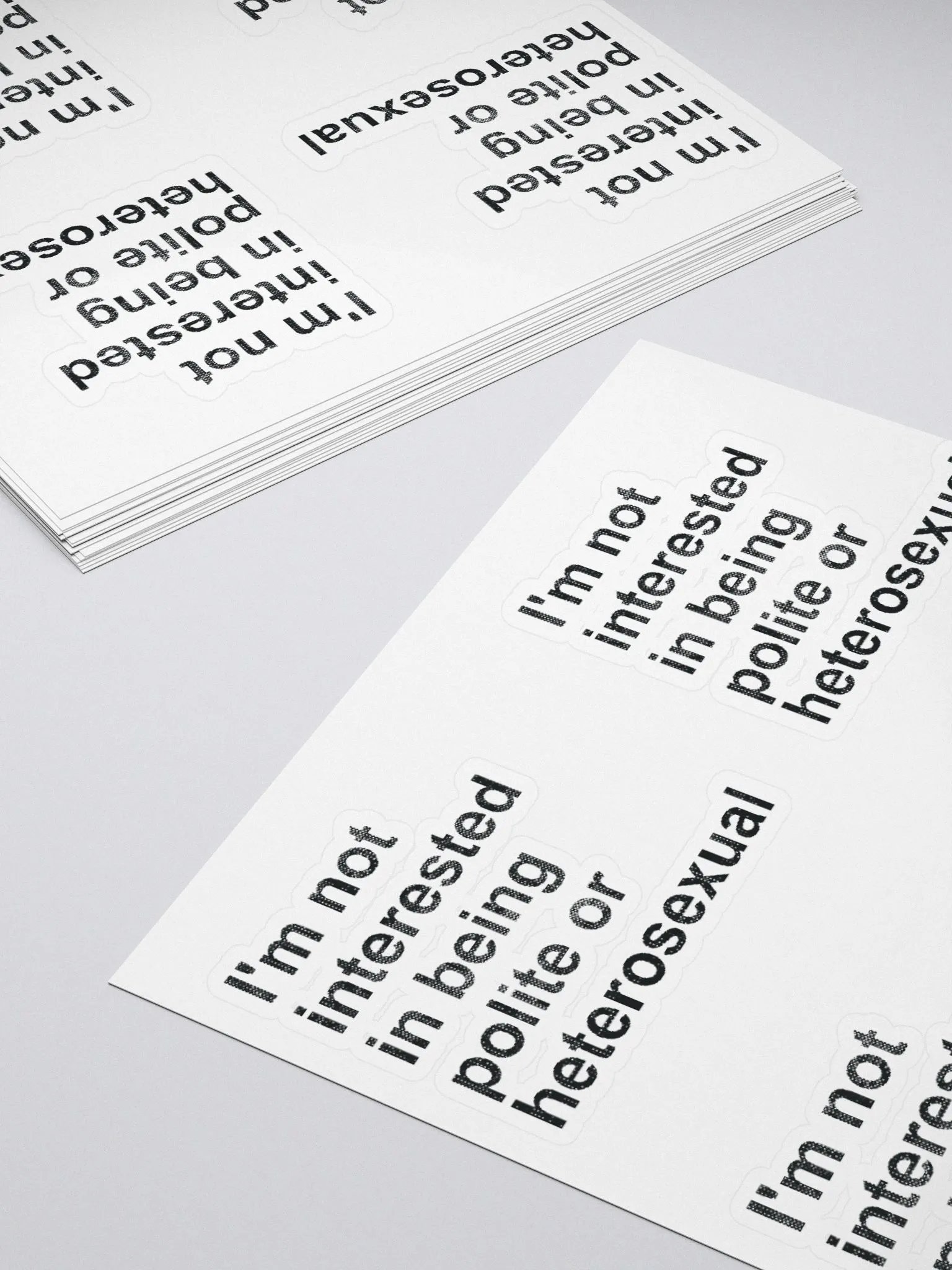 I'm not interested in being polite or heterosexual (mini non-holo) product image (4)