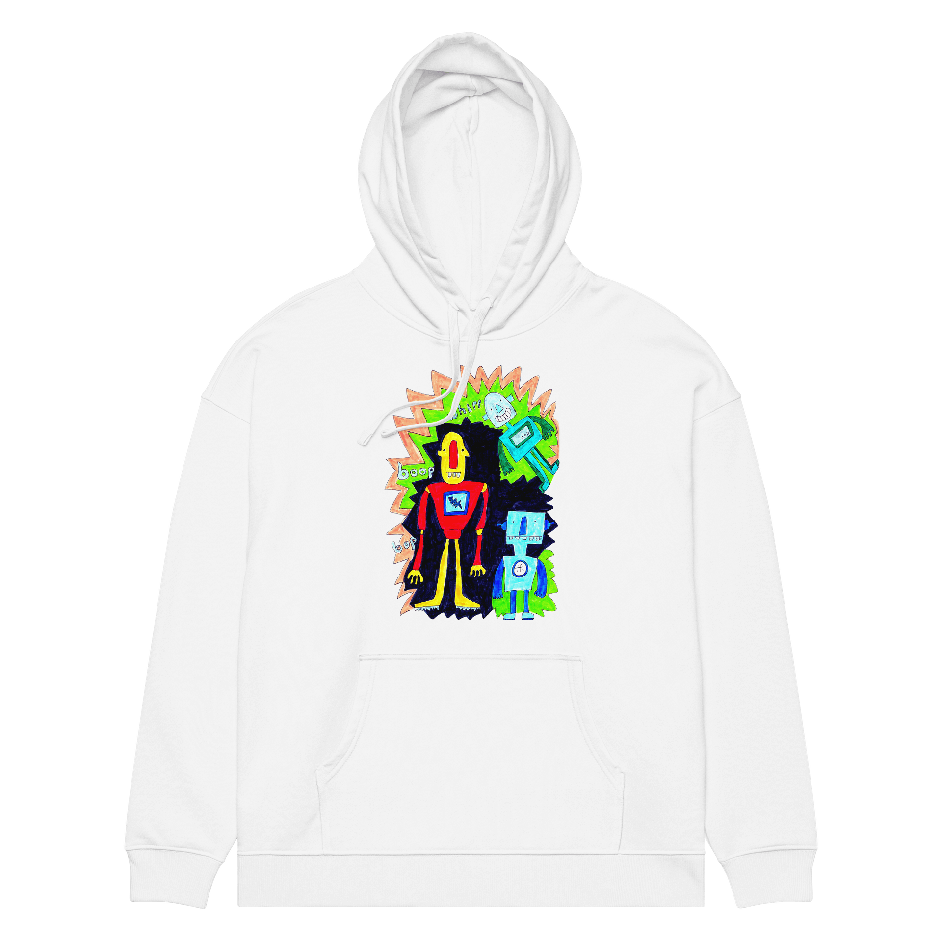 Whimsical Robot Trio Hoodie product image (1)