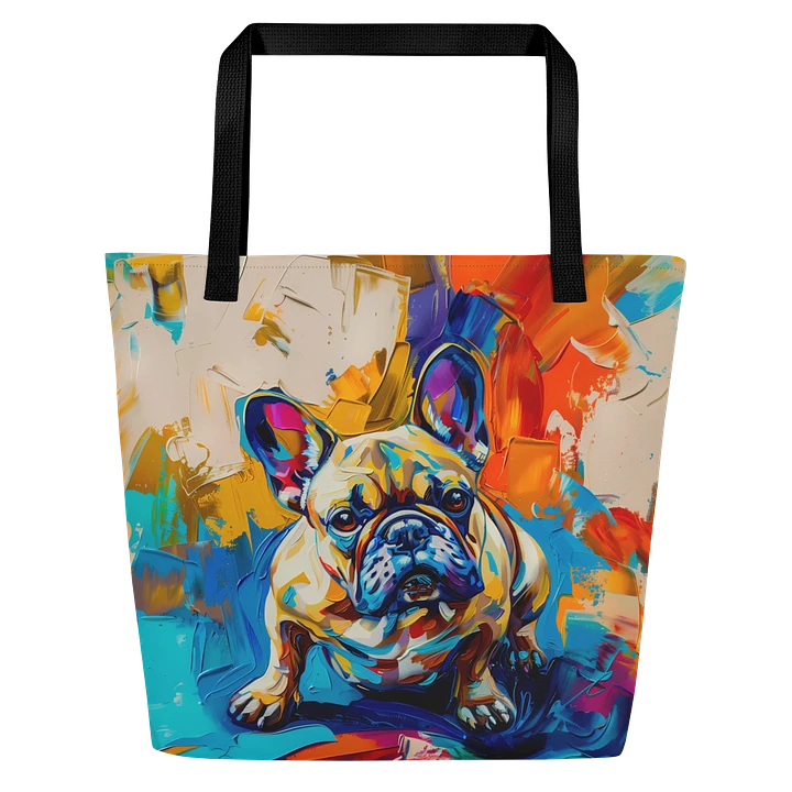 Tote Bag: French Bulldog Abstract Fashion Colorful Art product image (1)