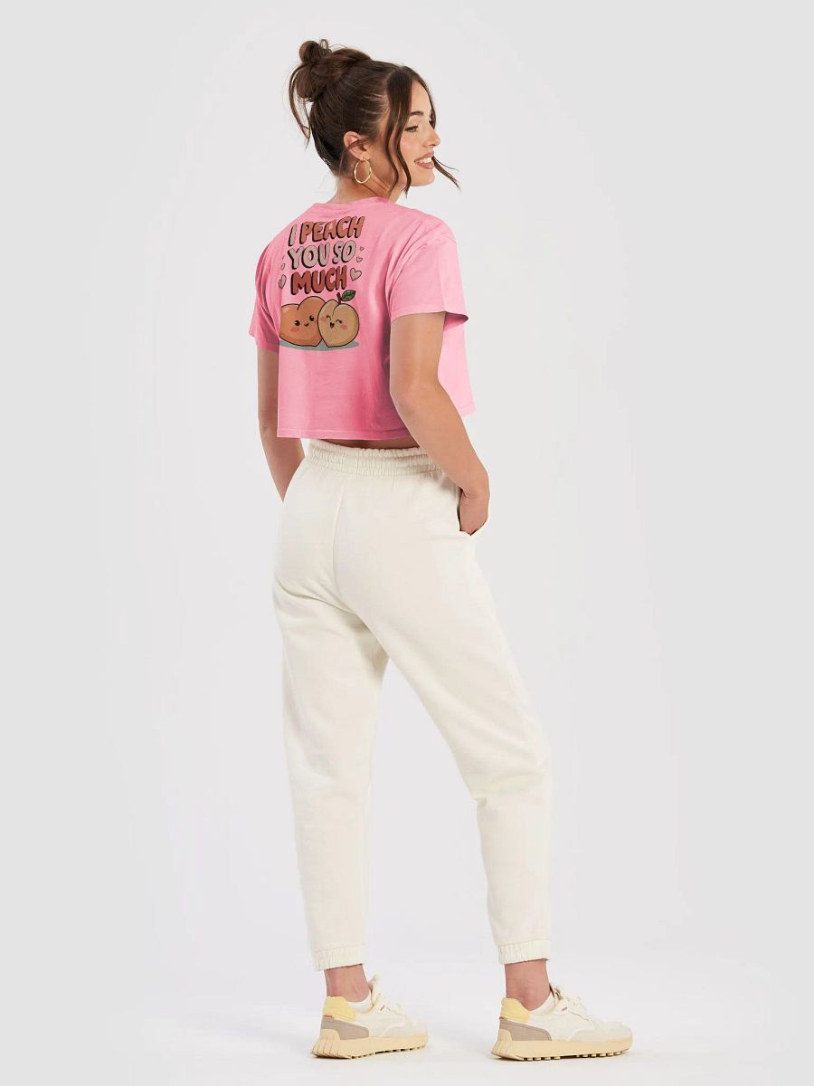 I Peach You So Much Valentines Women's Crop Top product image (64)