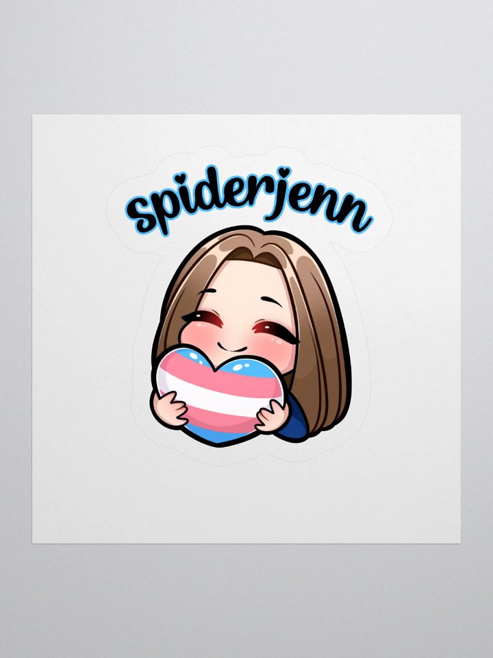 SpiderJenn Trans Heart Sticker product image (1)
