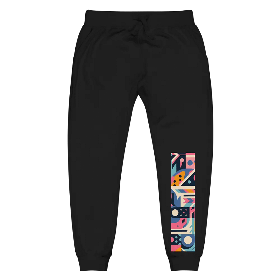 Funky Fusion: Cutout Collage: Unisex Fleece Joggers product image (1)