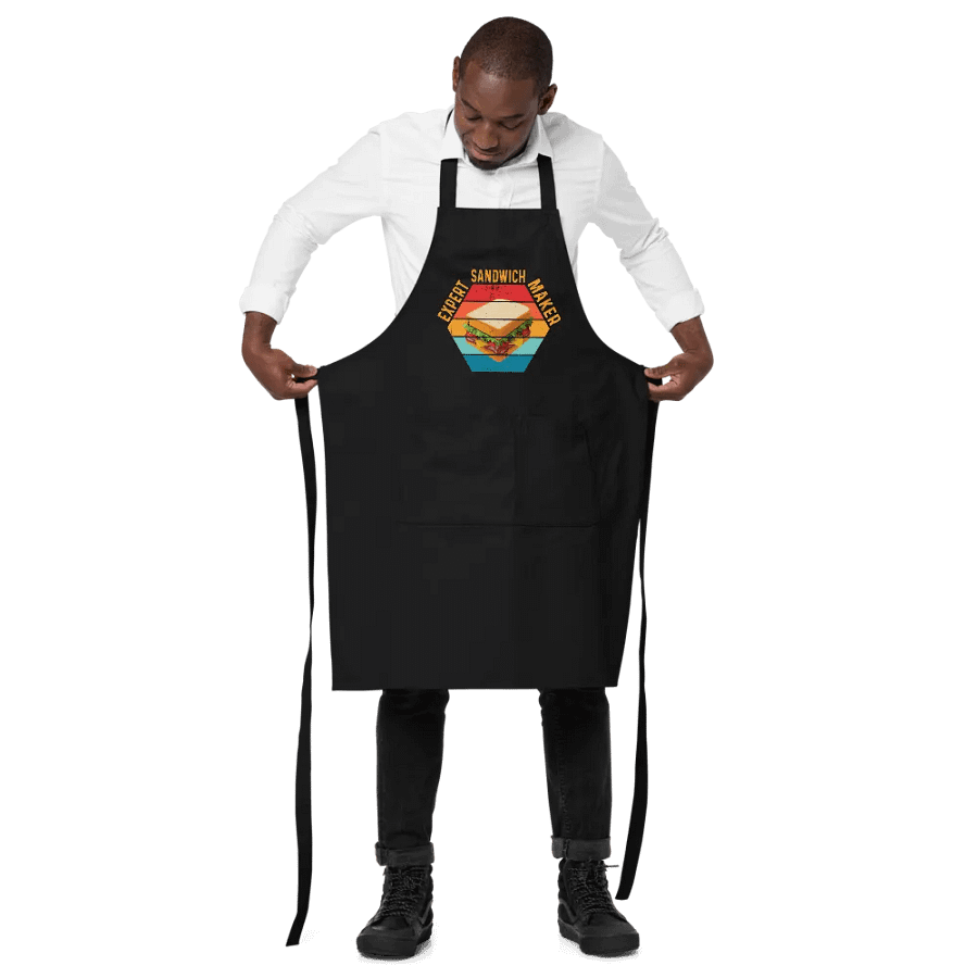 Expert Sandwich Maker Organic Cotton Apron product image (2)