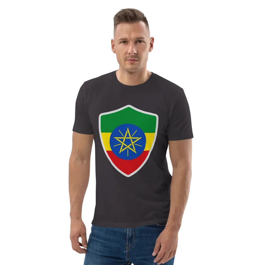 Ethiopian Pride Emblem Organic Tee product image (138)