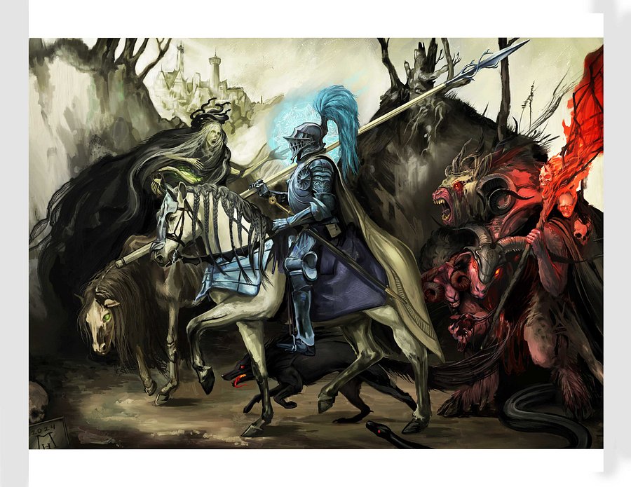 Knight, Death and the Devil 8.5x11" (21.59 x 27.94cm) product image (1)