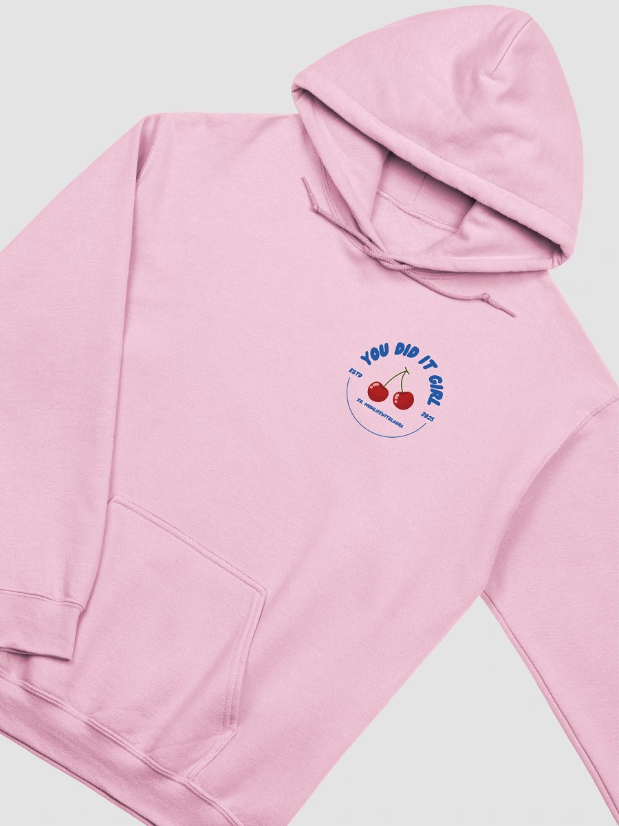You Did it Girl Cherries Hoodie - Blue/Pink product image (3)