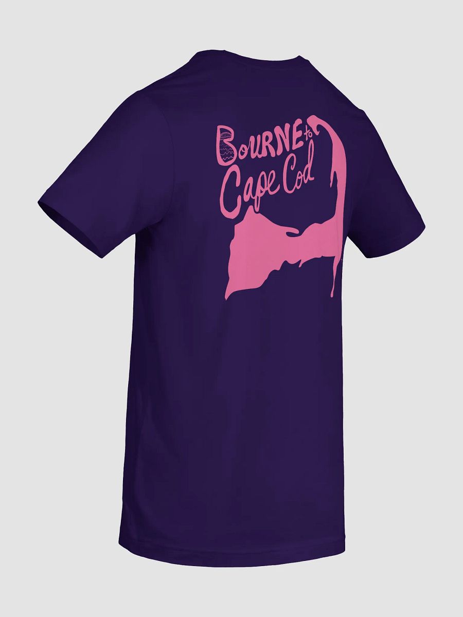 Women's | BOURNE to Cape Cod™ | Supersoft T-Shirt by Bella+Canvas | Brilliant Rose Pink Logo on Jewel Tone Colors product image (80)