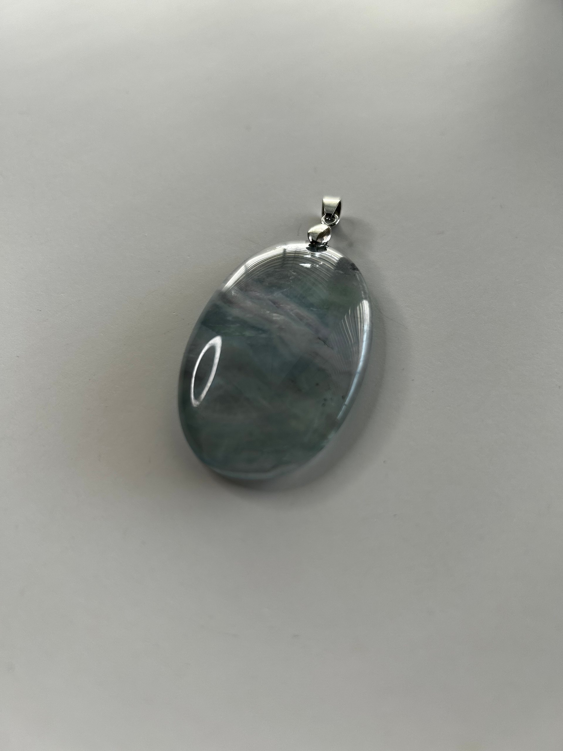 Fluorite Crystal Oval Pendant product image (2)