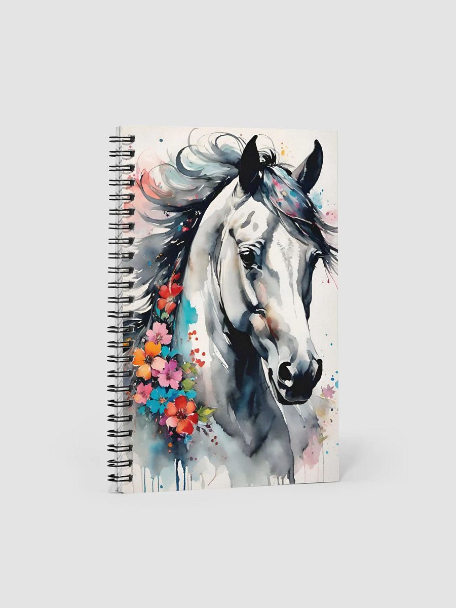Vibrant Watercolor Equine Dreams Spiral Notebook product image (1)