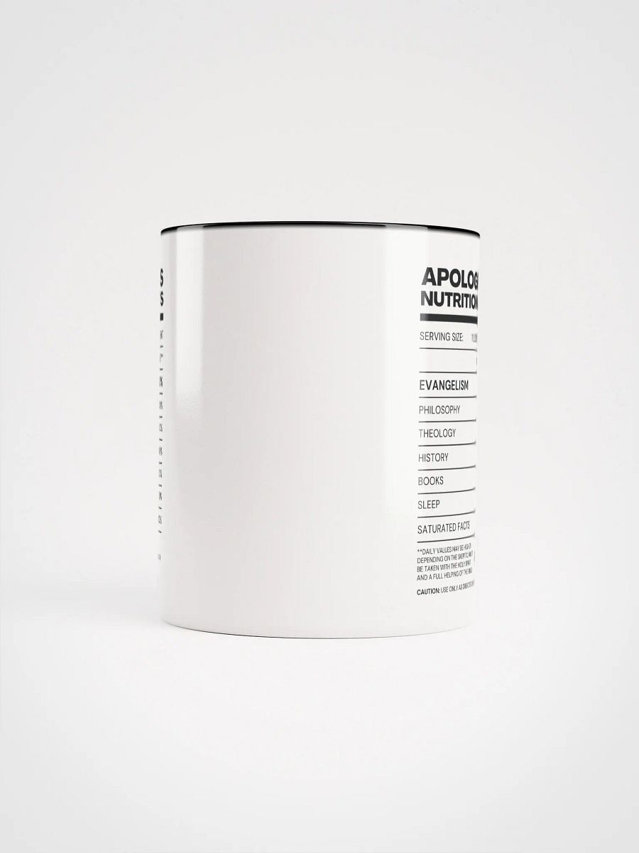 Apologetics Nutrition Facts Mug product image (5)