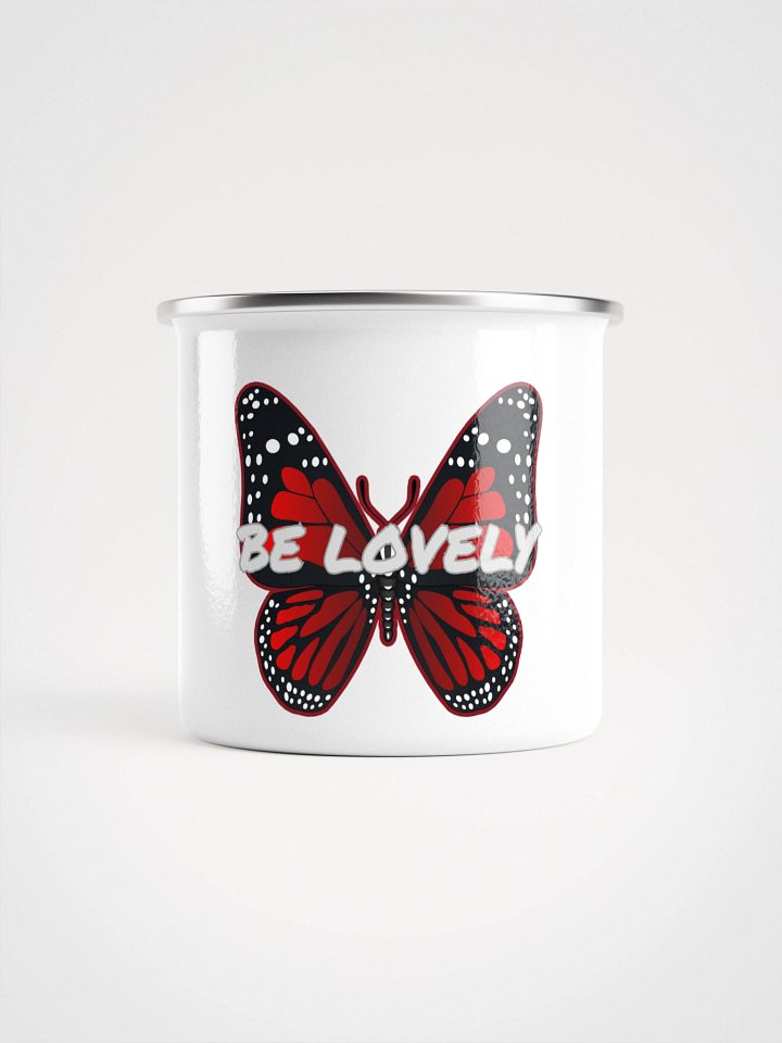 Be Lovely Butterfly Enamel Mug product image (2)