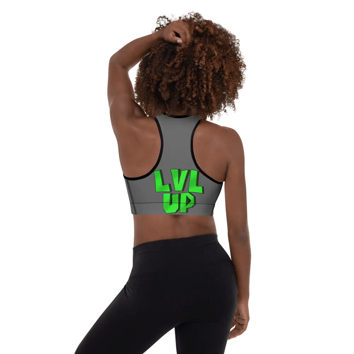 LVL UP Grey Sports Bra product image (1)