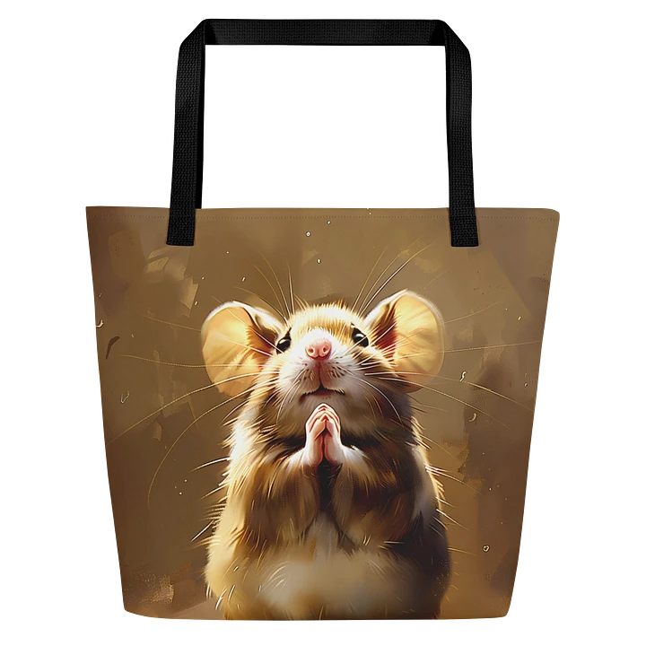 Tote Bag: Adorable Pleading Mouse Cute Animals Whimsy Fashion Art Design product image (1)