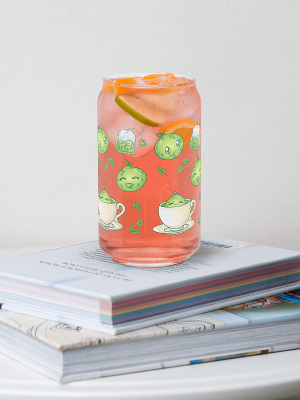 Green Tea Slime Can-Shaped Glass product image (3)