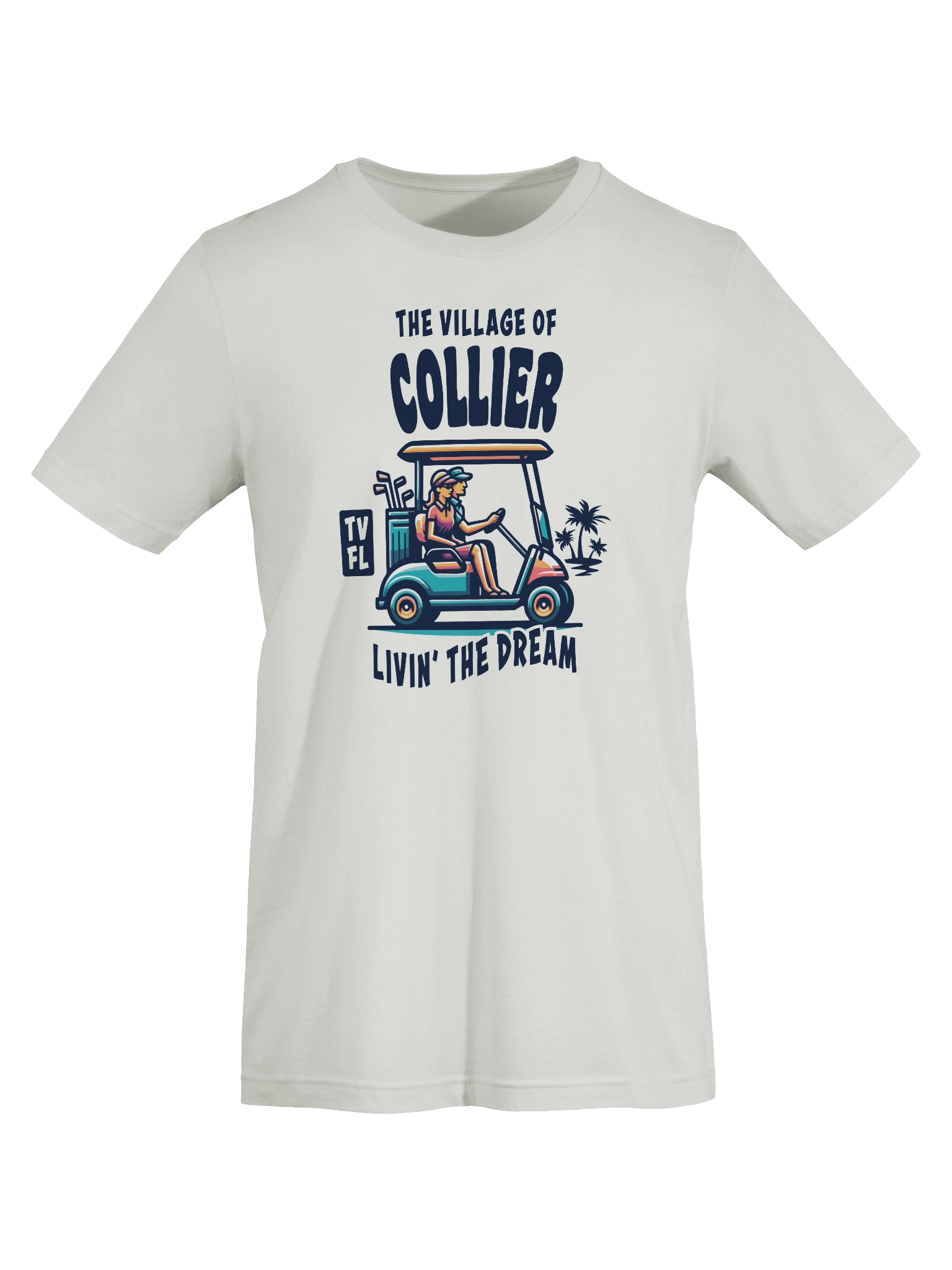 The Village of Collier TV FL Golf Cart Design T-Shirt product image (7)
