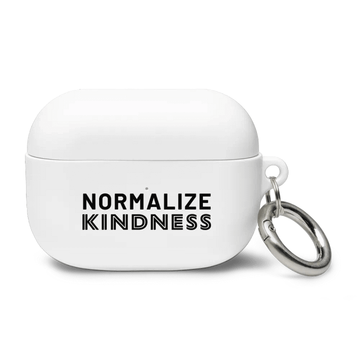 Normalize Kindness AirPods case (black text) product image (41)