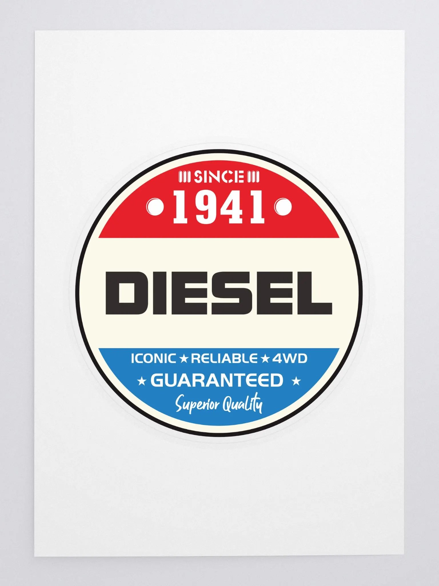 Vintage Diesel Logo Sticker Sheet product image (3)