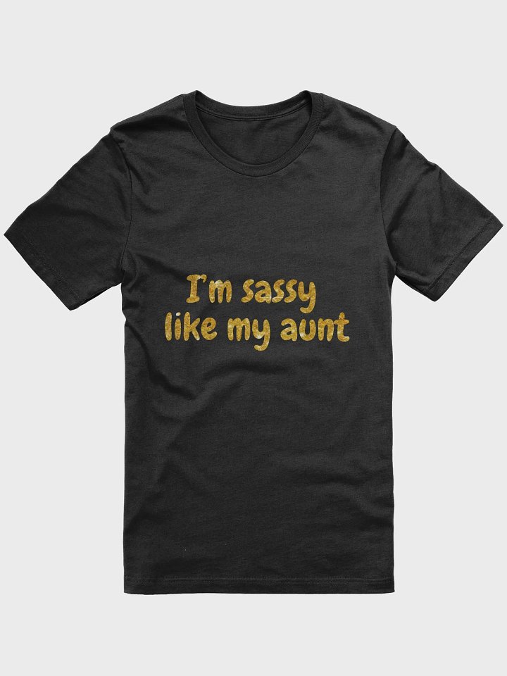 Sassy Like My Aunt Glitter Tee product image (2)