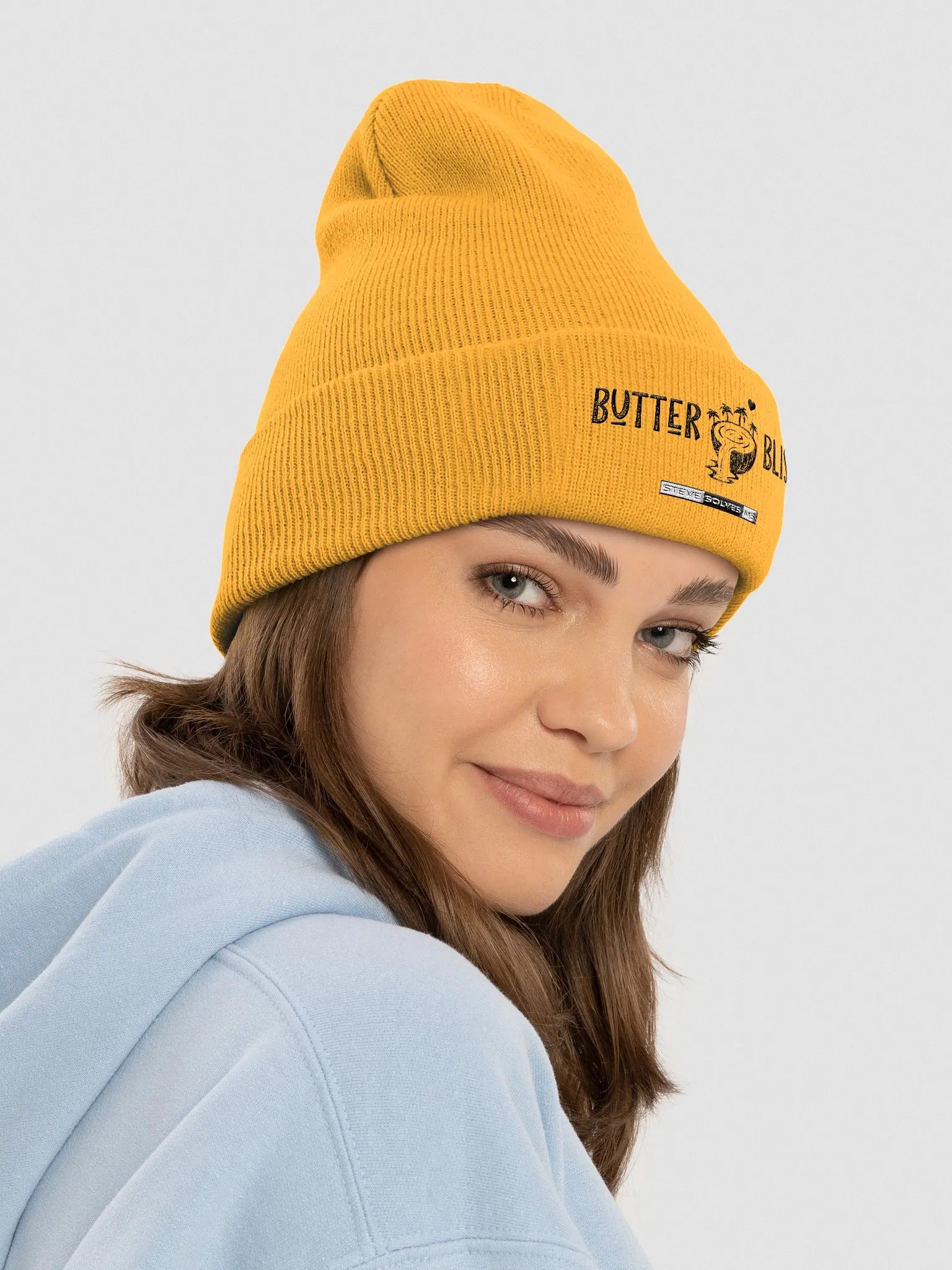 Butter Bliss embroidered beanie product image (16)