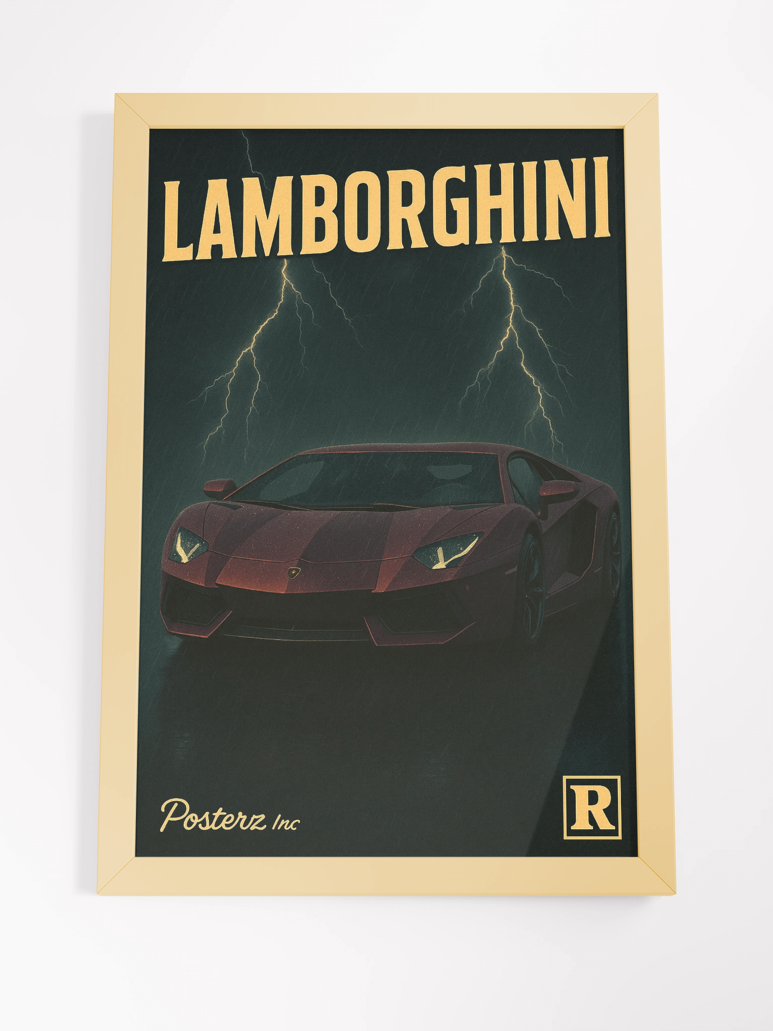 Lambo Thunder Cinematic Speed Poster product image (6)