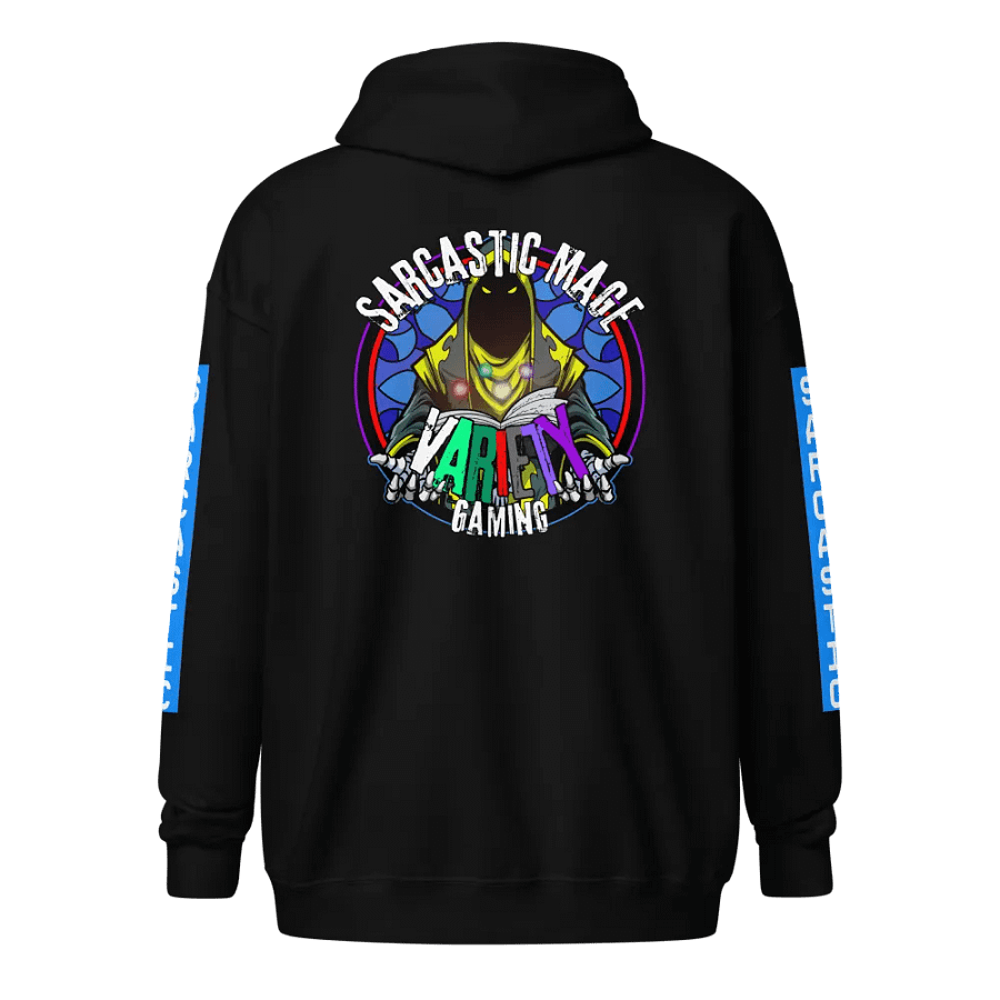 Sarcastic Mage Glow Zip Hoodie product image (2)