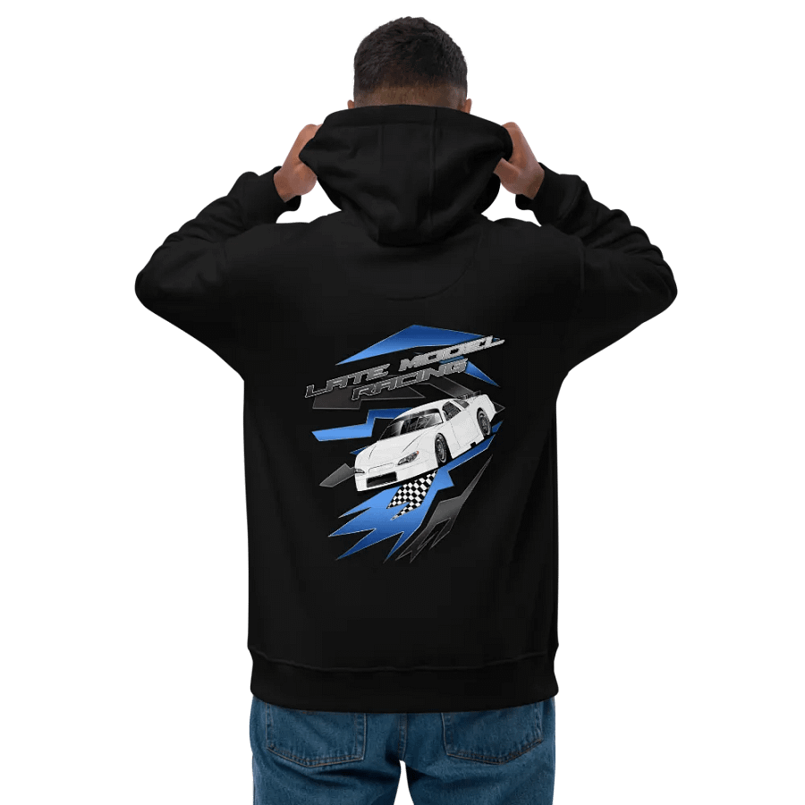 Blue Late Model hoodie product image (1)