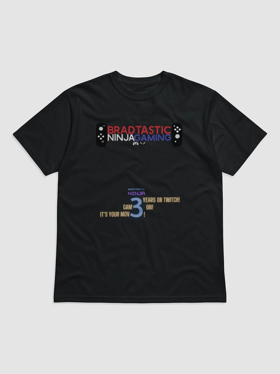 Make-a-wish 2023 Bradtastic Thanks t-shirt - 3 Years on Twitch Edition product image (1)